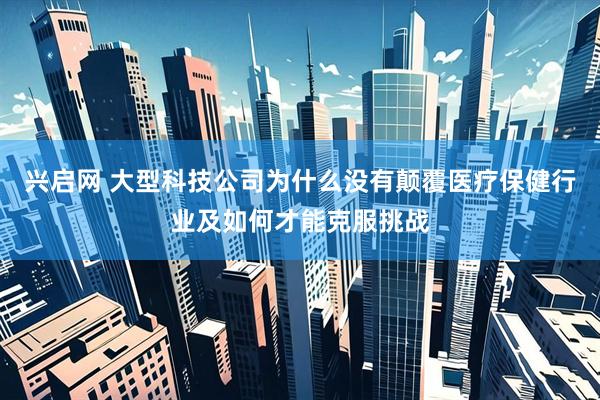 兴启网 大型科技公司为什么没有颠覆医疗保健行业及如何才能克服挑战