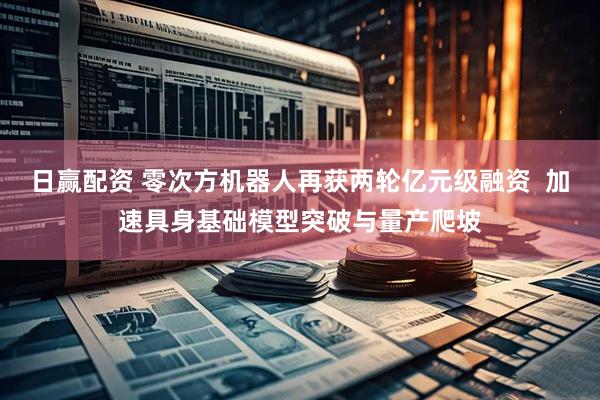 日赢配资 零次方机器人再获两轮亿元级融资  加速具身基础模型突破与量产爬坡